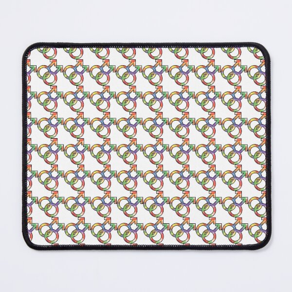Item preview, Watercolour Rainbow Circles Gay Pride Mars Symbol (MLM) designed and sold by RyanGDesign.