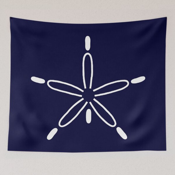 Item preview, Navy Blue Sand Dollar designed and sold by rewstudio.