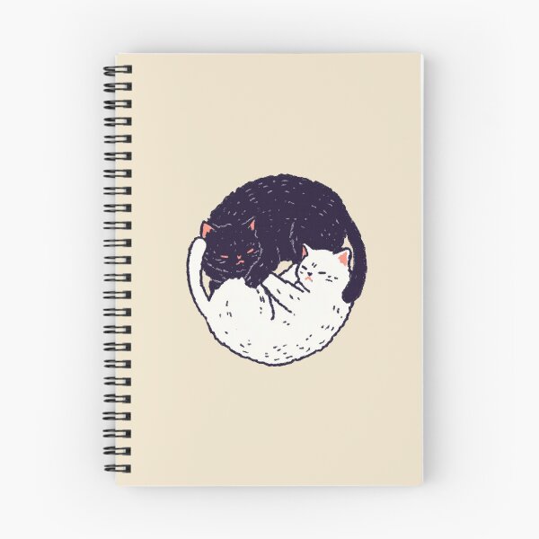 Item preview, Ying Yang Cats, minimalist ink illustration designed and sold by Magnificent Lizard.