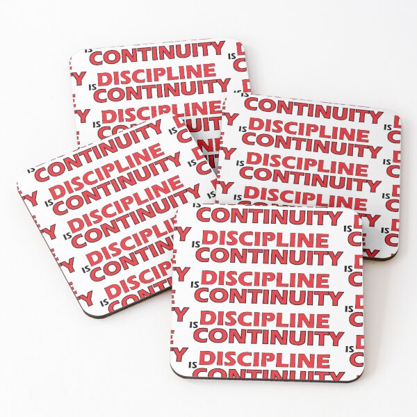 Item preview, discipline is continuity designed and sold by Positive Mindzet!.