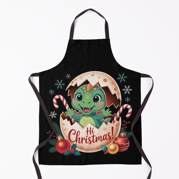 Item preview, Hi Christmas – Cute Baby Dinosaur Christmas Egg designed and sold by CalmDownZone ⭐️⭐️⭐️⭐️⭐️.
