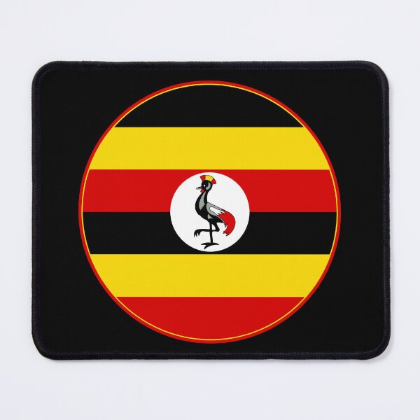 Item preview, Uganda Flag Circle Black Yellow Red Crested Crane designed and sold by NTGUILTY.