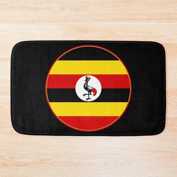Item preview, Uganda Flag Circle Black Yellow Red Crested Crane designed and sold by NTGUILTY.