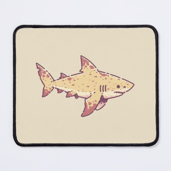 Item preview, Yellow Banana Shark, playful spotted cartoon illustration designed and sold by Magnificent Lizard.