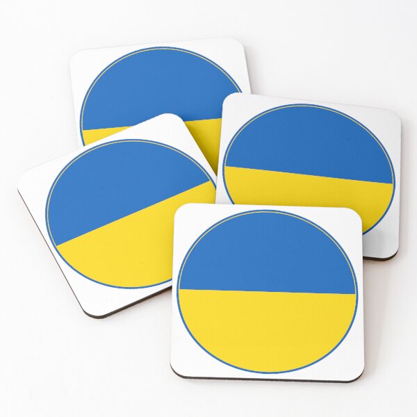 Item preview, Ukraine Flag Circle Blue Yellow Bicolor Design designed and sold by NTGUILTY.