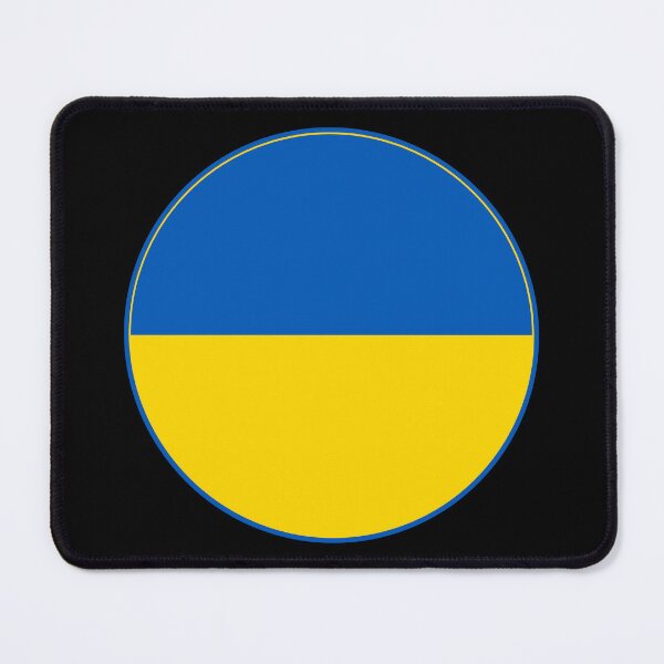 Item preview, Ukraine Flag Circle Blue Yellow Bicolor Design designed and sold by NTGUILTY.