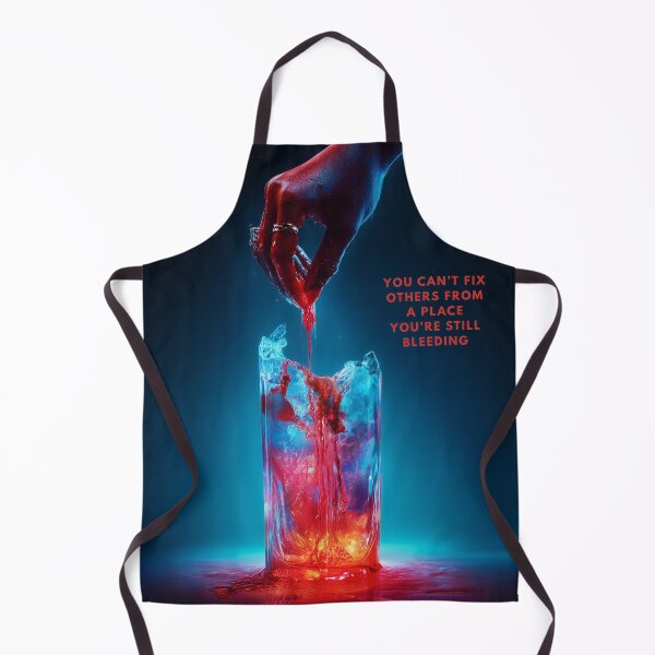 Item preview, Bleeding Hands – Surreal Emotional Art with Quote on Healing and Boundaries designed and sold by VisionaryVeils.