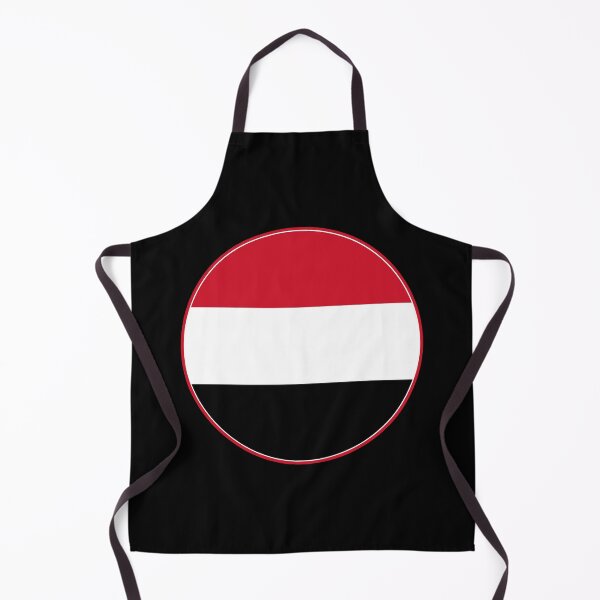 Item preview, Yemen Flag Circle Red White Black Bicolor designed and sold by NTGUILTY.