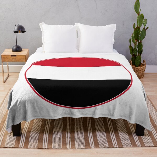 Item preview, Yemen Flag Circle Red White Black Bicolor designed and sold by NTGUILTY.