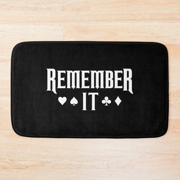 Item preview, Remember It White designed and sold by MinimalGeekery.