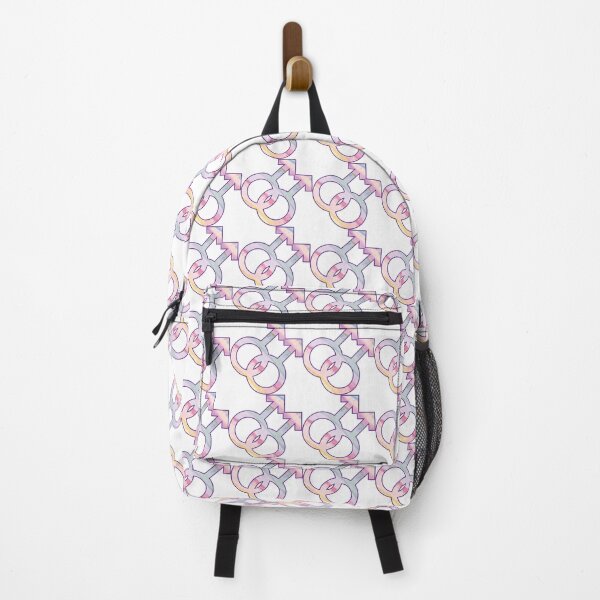 Item preview, Pastel Rainbow Mars Symbol with Purple Outline (MLM Pride) designed and sold by RyanGDesign.