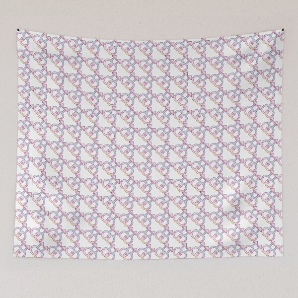 Item preview, Pastel Rainbow Mars Symbol with Purple Outline (MLM Pride) designed and sold by RyanGDesign.