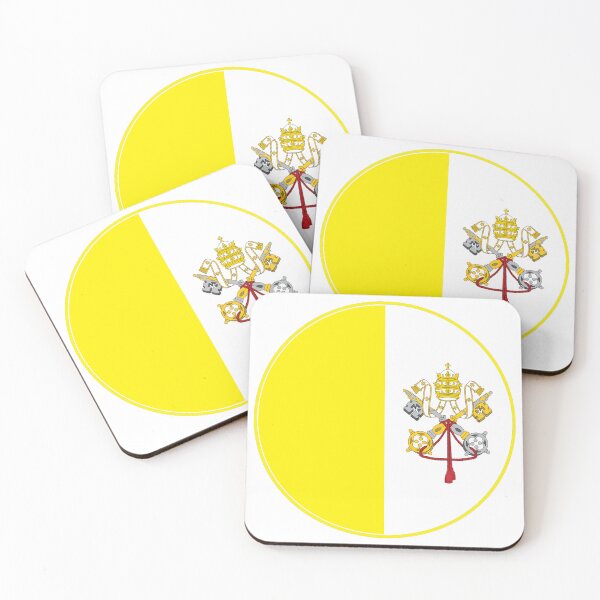 Item preview, Vatican City Flag Circle Yellow White Keys Tiara designed and sold by NTGUILTY.