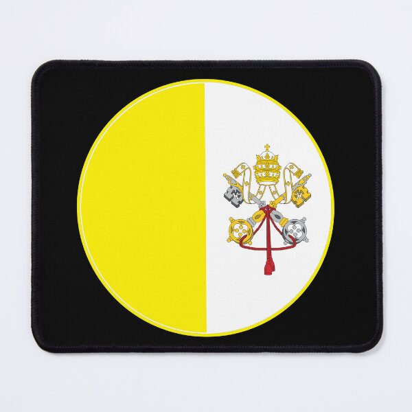 Item preview, Vatican City Flag Circle Yellow White Keys Tiara designed and sold by NTGUILTY.
