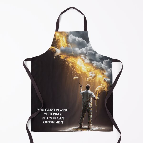 Item preview, Outshine Yesterday – Surreal Inspirational Art with Quote About Growth and Resilience designed and sold by VisionaryVeils.