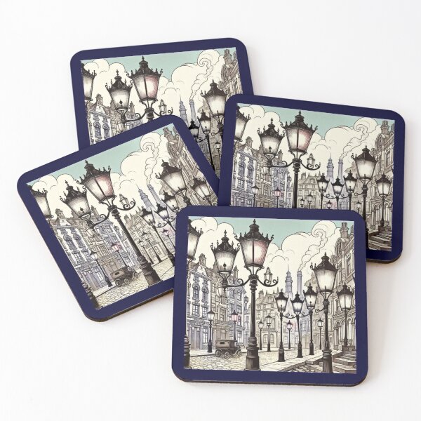 Item preview, Echoes of Industry – A Vintage Street Lined with Time designed and sold by daweave77.
