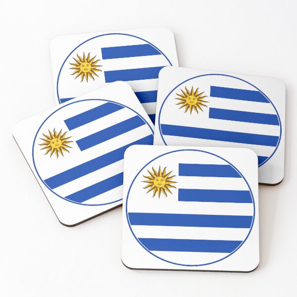 Item preview, Uruguay Flag Circle Blue White Sun of May designed and sold by NTGUILTY.