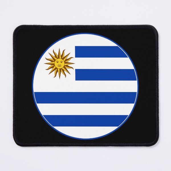Item preview, Uruguay Flag Circle Blue White Sun of May designed and sold by NTGUILTY.