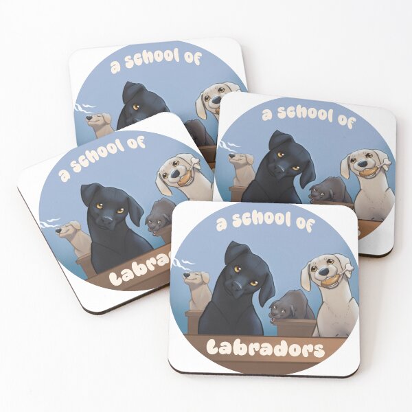 Item preview, A School of Labradors designed and sold by IronyFerrum.