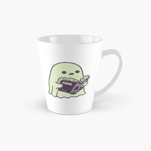 Item preview, Reading Ghost, cute pastel illustration designed and sold by Magnificent Lizard.