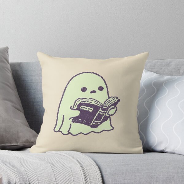 Item preview, Reading Ghost, cute pastel illustration designed and sold by Magnificent Lizard.