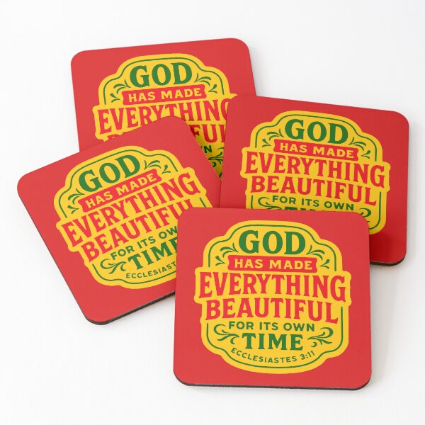 Item preview, Ecclesiastes 3:11 God Has Made Everything Beautiful For Its Own Time designed and sold by plushism.