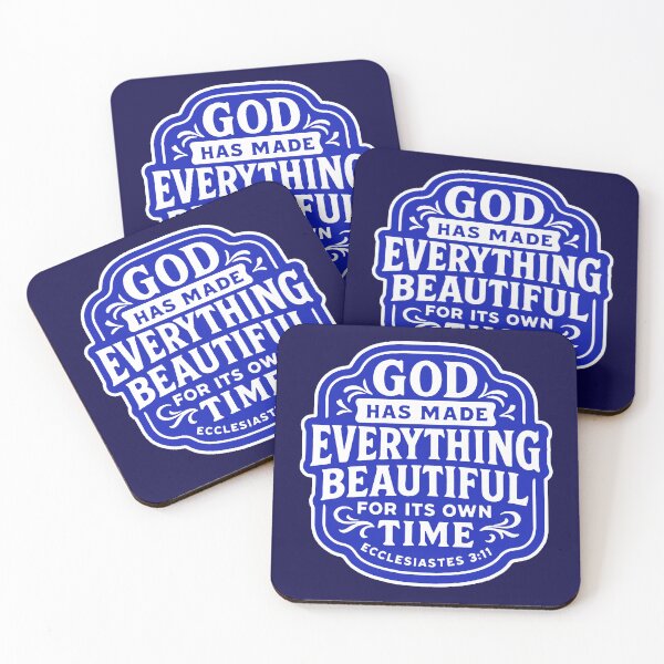 Item preview, Ecclesiastes 3:11 God Has Made Everything Beautiful For Its Own Time designed and sold by plushism.
