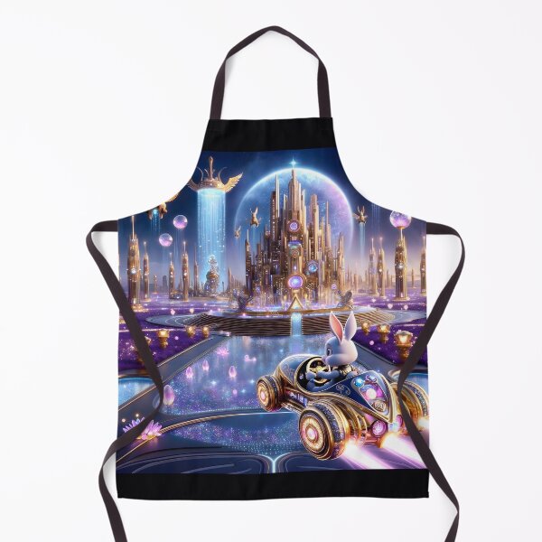 Item preview, A cyborg rabbit driving a futuristic flying car 002L6P120TH4KE9 designed and sold by OsirizyahDesign.