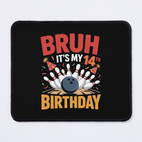 Item preview, Bruh It's My 14th Birthday Boy 14 Year Old Bowling Party designed and sold by THagBlue.