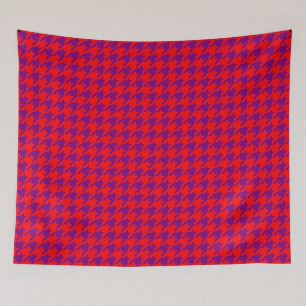 Item preview,  Red Purple Houndstooth Check Pattern Design  designed and sold by PatternTitan.
