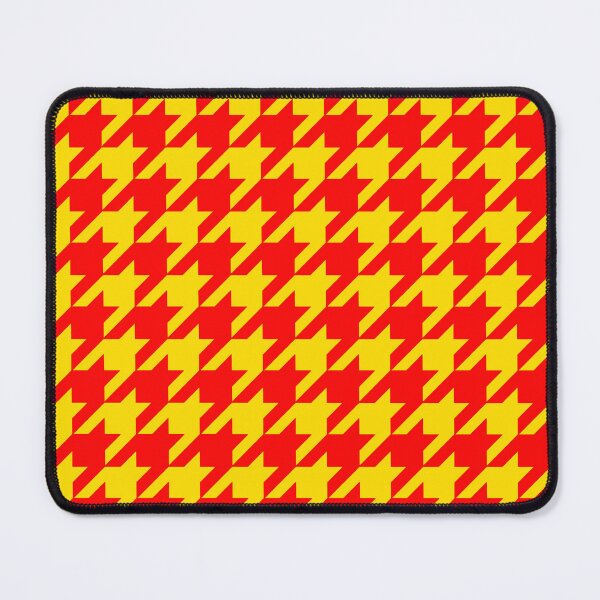 Item preview, Red Yellow Houndstooth Check Pattern Design designed and sold by PatternTitan.