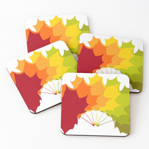 Item preview, Colorful Autumn Maple Leaf Fan – Fall Nature Design designed and sold by ZorianArt.