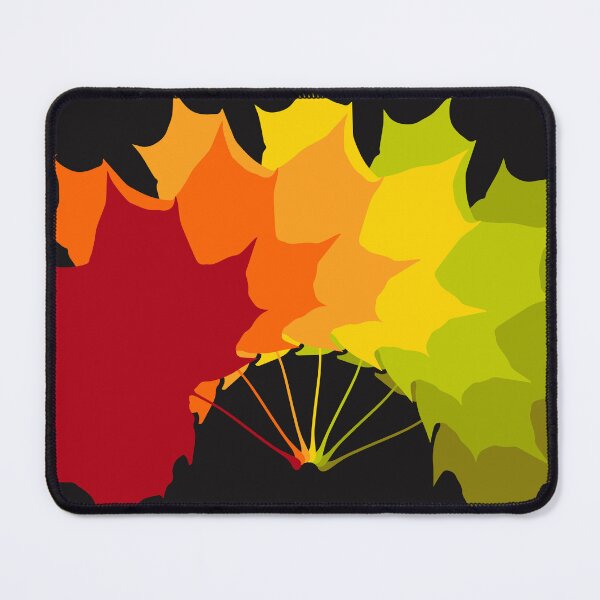 Item preview, Colorful Autumn Maple Leaf Fan – Fall Nature Design designed and sold by ZorianArt.