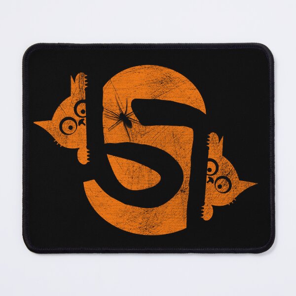 Item preview, Halloween 67 meme - Optical illusion negative space image with two cats | Orange designed and sold by ZechJohnRB.