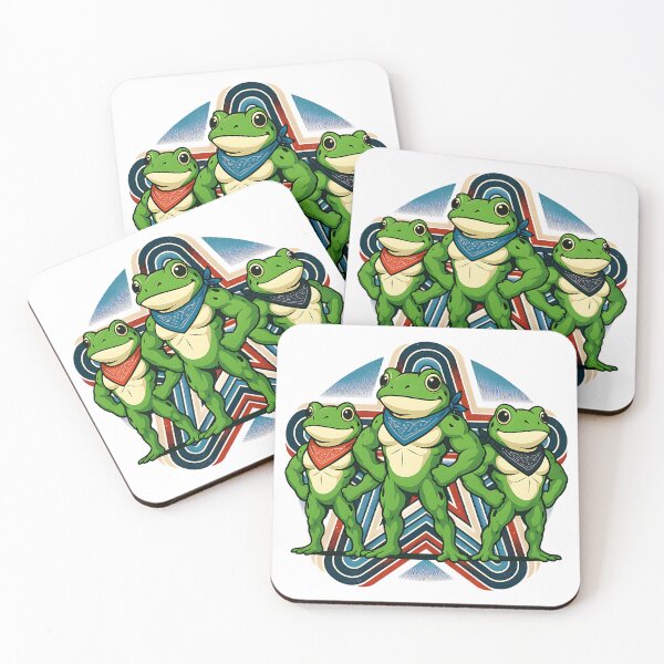 Item preview, Mighty Frog Resistance Squad | Bandana Amphibian Unity Art | Retro Power Graphic designed and sold by NSB-Design.