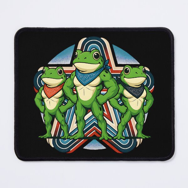 Item preview, Mighty Frog Resistance Squad | Bandana Amphibian Unity Art | Retro Power Graphic designed and sold by NSB-Design.