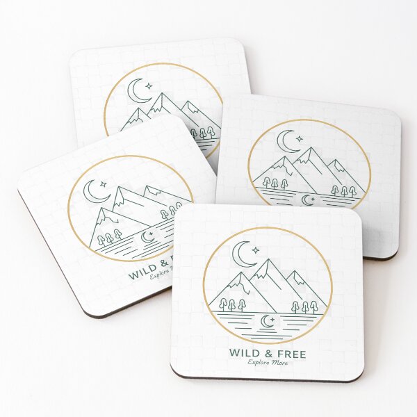 Item preview, Wild & Free Explore More Minimalist Mountain Line Art designed and sold by TajSprinklz.