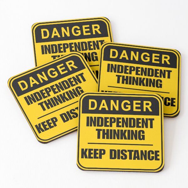 Item preview, INDEPENDENT THINKING. KEEP DISTANCE designed and sold by GAT74.