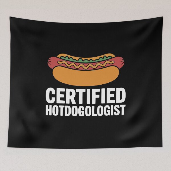 Item preview, Funny Hot Dog Lover Certified Hotdogologist BBQ Grill Humor designed and sold by tmerchtrends.