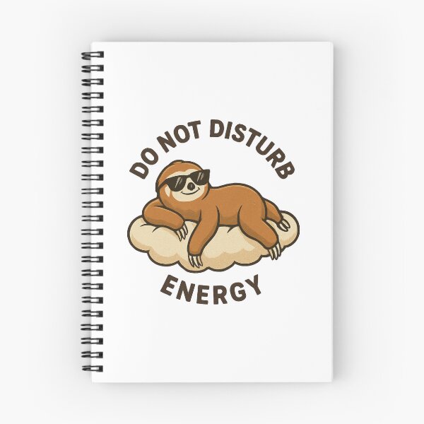 Item preview, Do Not Disturb Energy | Chill Sloth Design | Lazy Mood Aesthetic | Relaxing Cloud Art | Cute Kawaii Sloth | Mental Health Self Care Design | Calm Vibes designed and sold by OnPointOutfits.