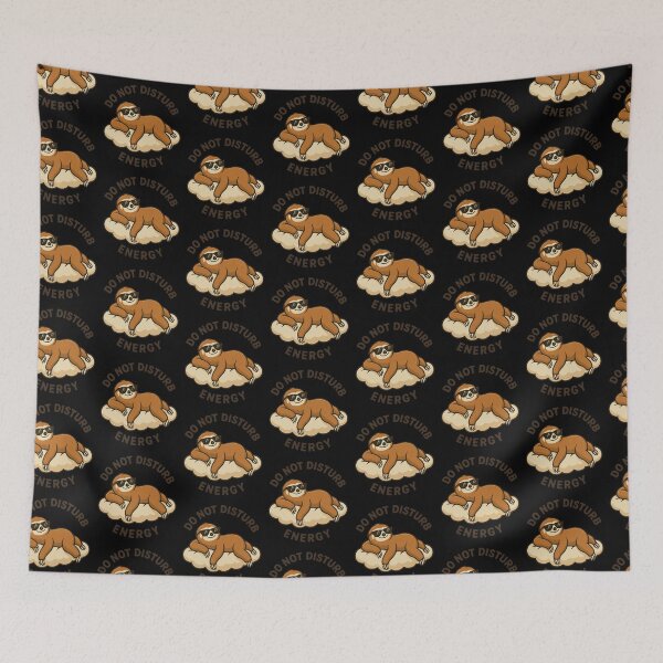 Item preview, Do Not Disturb Energy | Chill Sloth Design | Lazy Mood Aesthetic | Relaxing Cloud Art | Cute Kawaii Sloth | Mental Health Self Care Design | Calm Vibes designed and sold by OnPointOutfits.