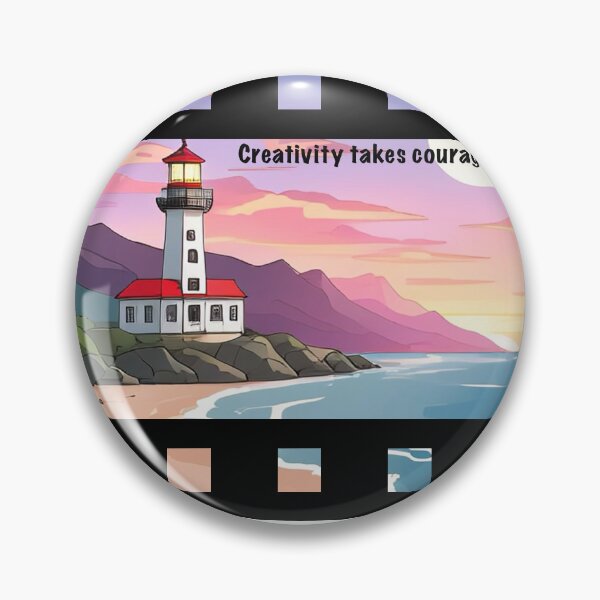 Item preview, creativity takes courage designed and sold by Art-oclock.
