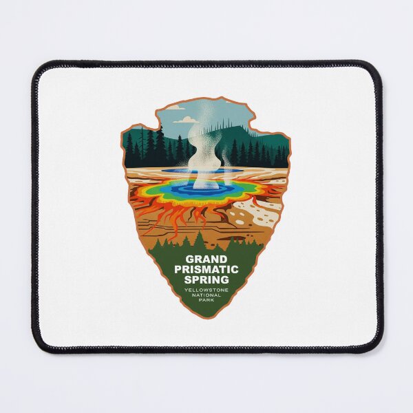 Item preview, Grand Prismatic Spring Yellowstone Arrowhead designed and sold by Esskay Designs.