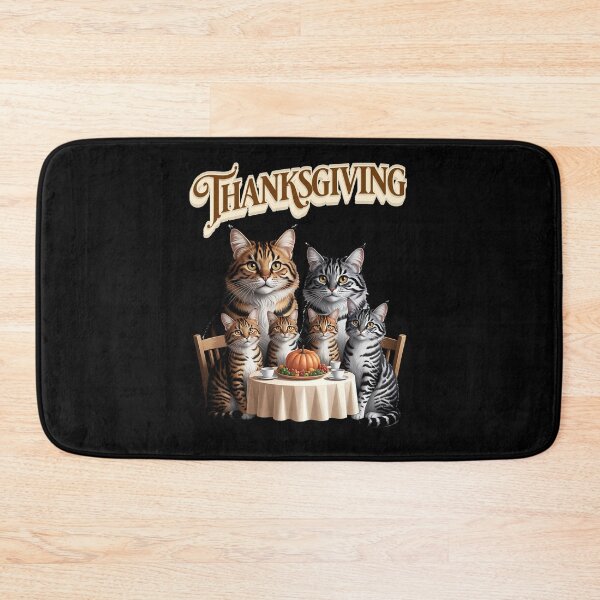 Item preview, Thanksgiving cute cat design designed and sold by ReneMM.