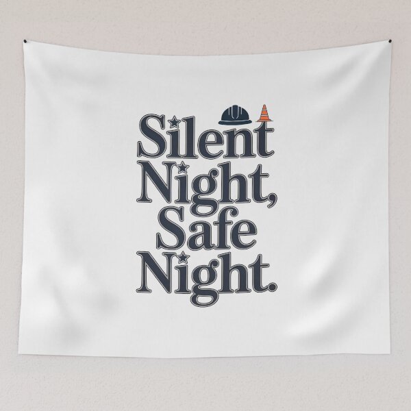Item preview, Silent Night, Safe Night – Safety Christmas Design designed and sold by PeteLawliiet.