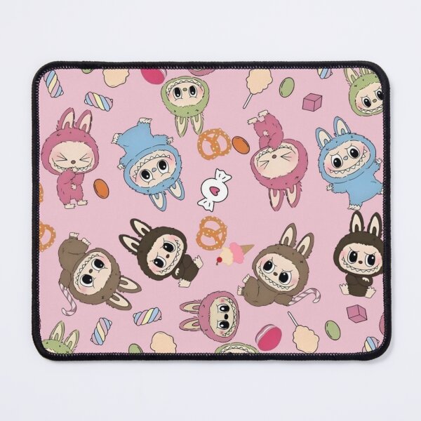 Item preview, Cute Labubu Monster Bunny Pattern – Kawaii Pastel Toy-Inspired Design with Candy and Sweets Aesthetic designed and sold by SussuCreations.