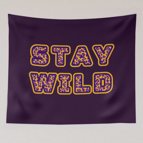 Item preview, Stay wild, leopard skin patterned inscription designed and sold by silent-violin.