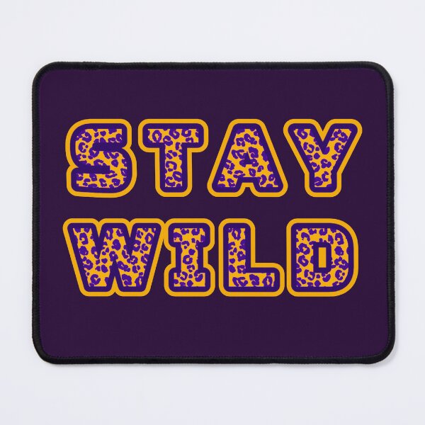 Item preview, Stay wild, leopard skin patterned inscription designed and sold by silent-violin.