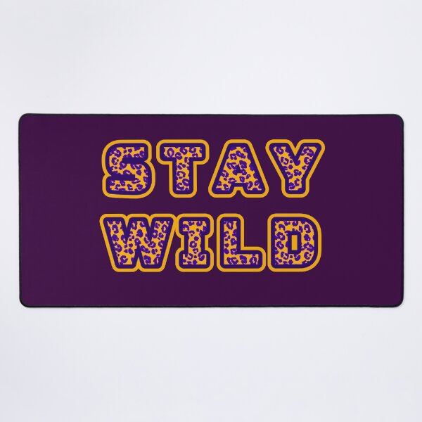 Item preview, Stay wild, leopard skin patterned inscription designed and sold by silent-violin.