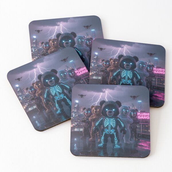 Item preview, Plushi Gang – Cyberpunk Teddy Bears designed and sold by PLUSHIWORLDtm.